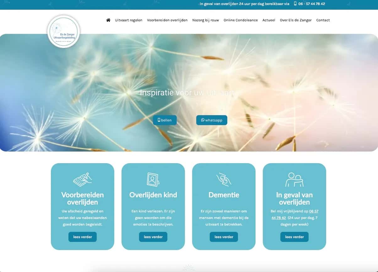 Foto bij ‘Nieuwe website voor Els de Zanger Uitvaartbegeleiding’