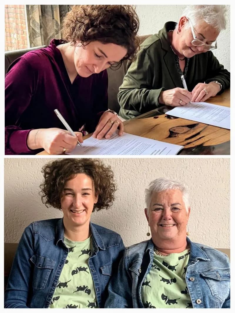 Els de Zanger en Annemarie Voogt ondertekenen de overname